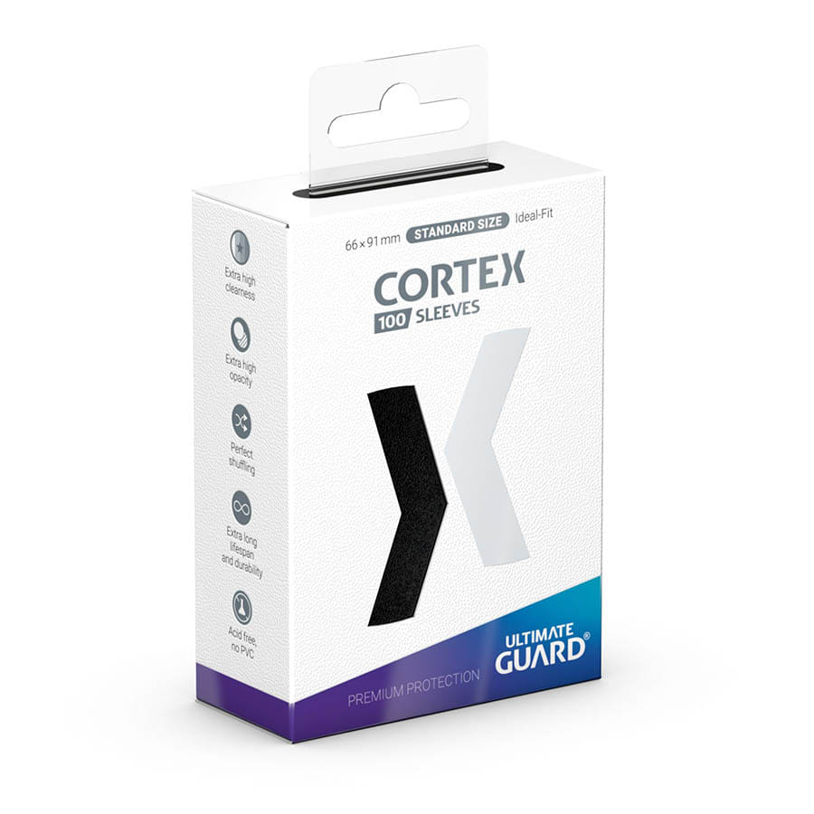 Cortex Sleeves: Standard Size Matte - Black (100) | Game Grid - Logan