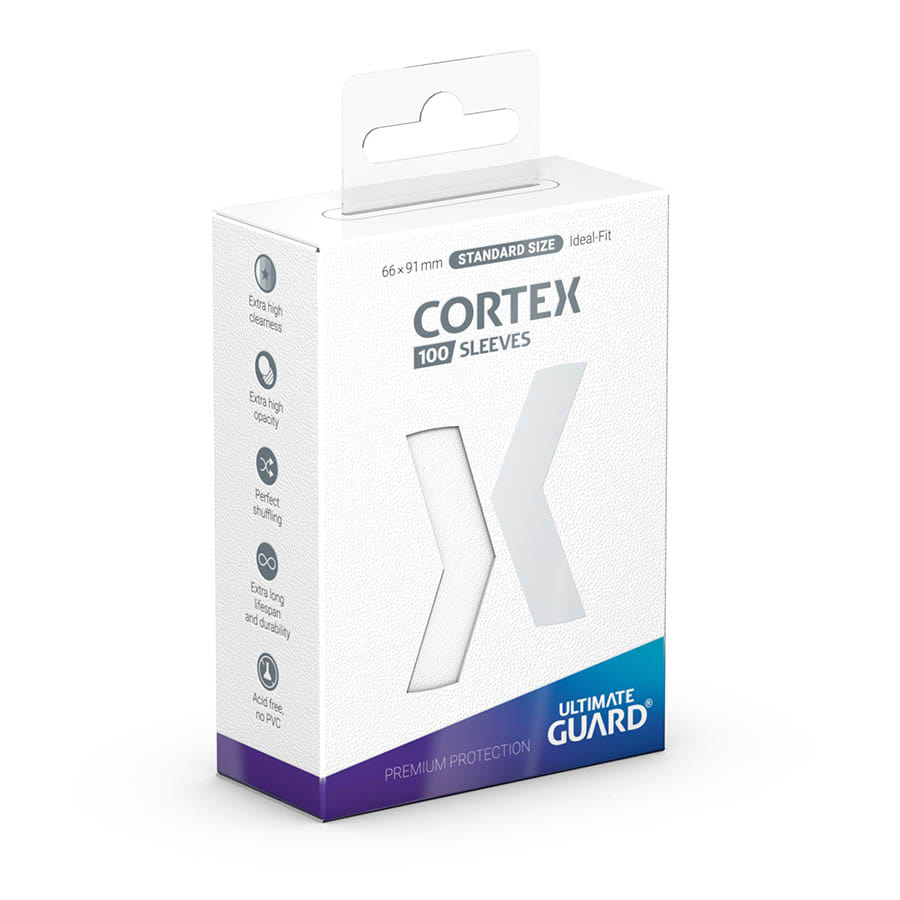 Cortex Sleeves: Standard Size Matte - White (100) | Game Grid - Logan