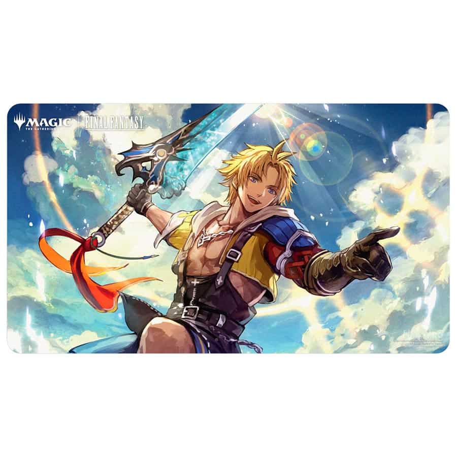 Universes Beyond: Final Fantasy Playmat - Tidus, Yuna's Guardian | Game Grid - Logan