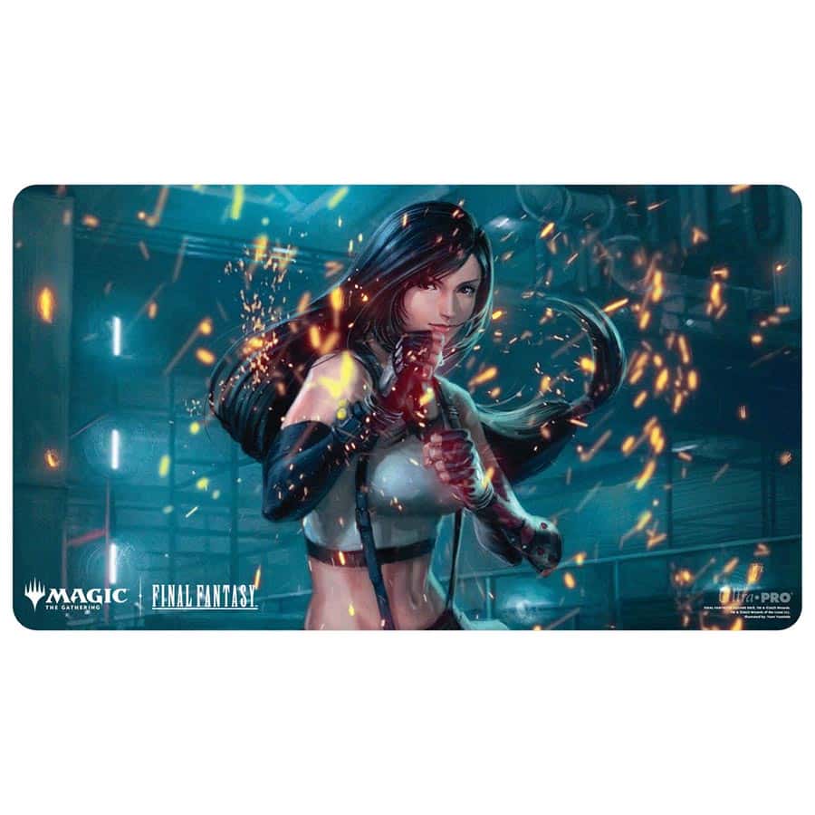 Universes Beyond: Final Fantasy Playmat - Tifa, Martial Artist | Game Grid - Logan