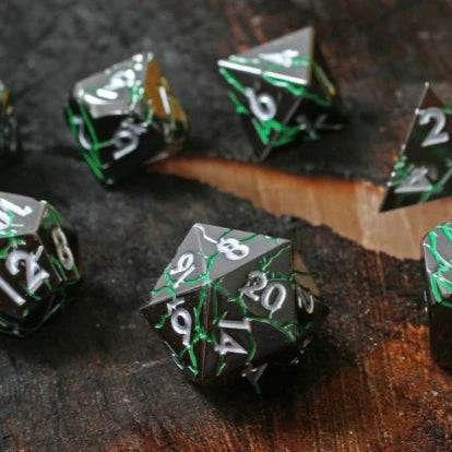 Verdant Storm RPG Metal Dice Set | Game Grid - Logan