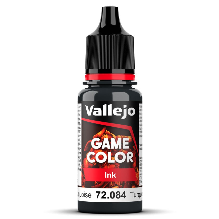 Vallejo Game Color: Ink - Dark Turquoise | Game Grid - Logan