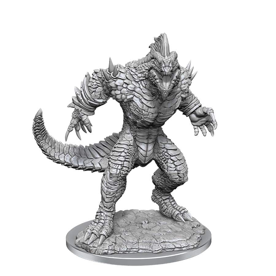 D&D Mini (W21): Lizardfolk Render | Game Grid - Logan