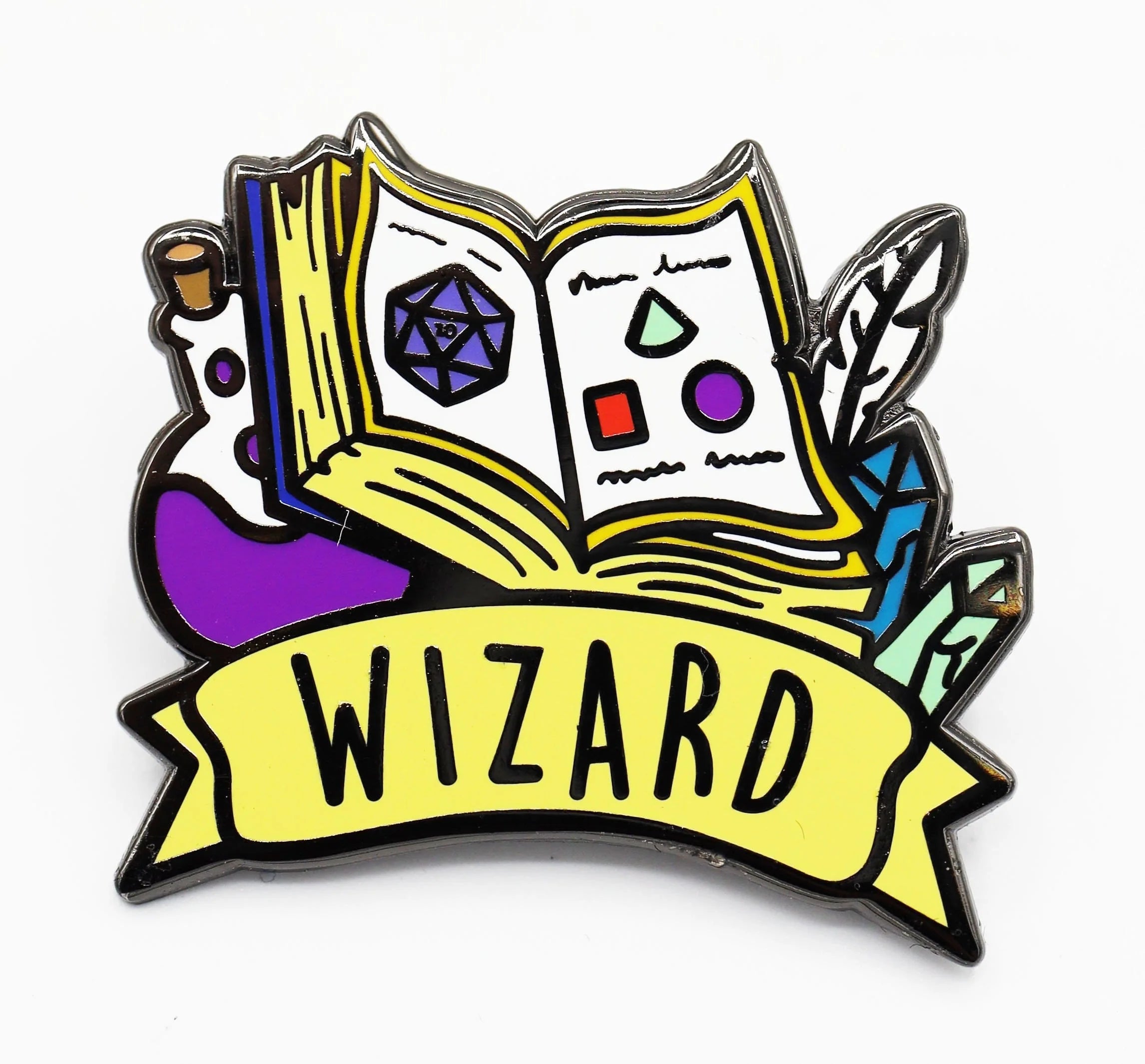 Enamel Pin: Wizard Class Banner | Game Grid - Logan