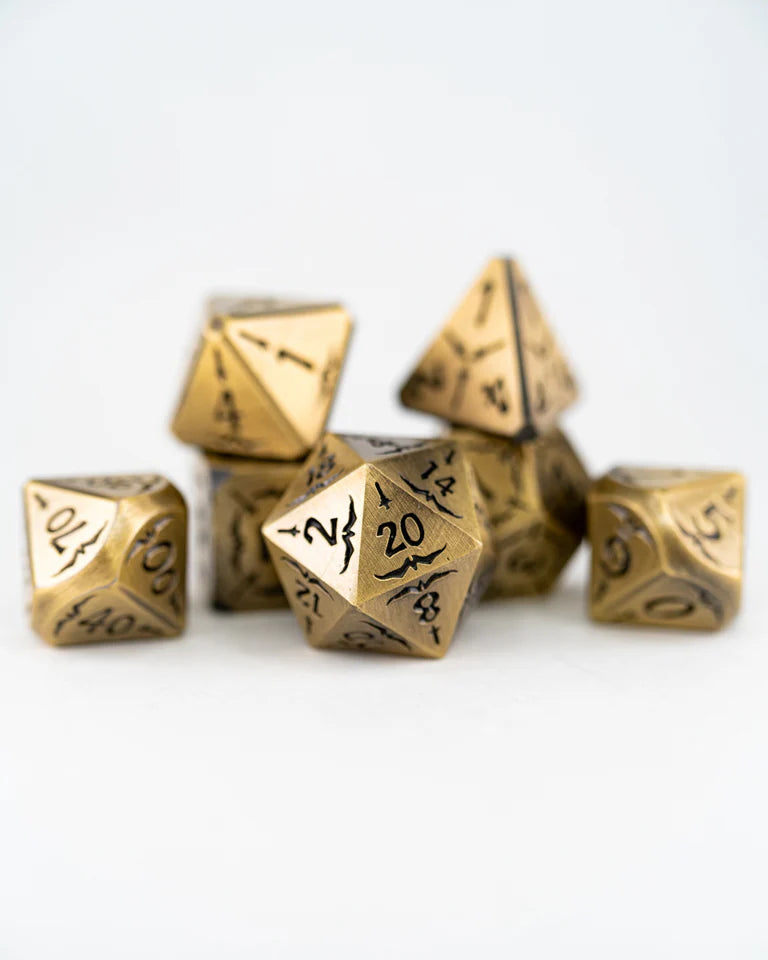Metal RPG Dice Set: Champion | Game Grid - Logan