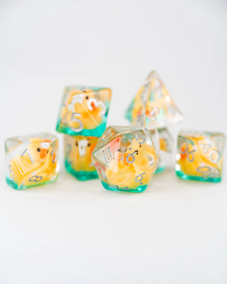 Inclusion RPG Dice Set: Rubber Ducky | Game Grid - Logan