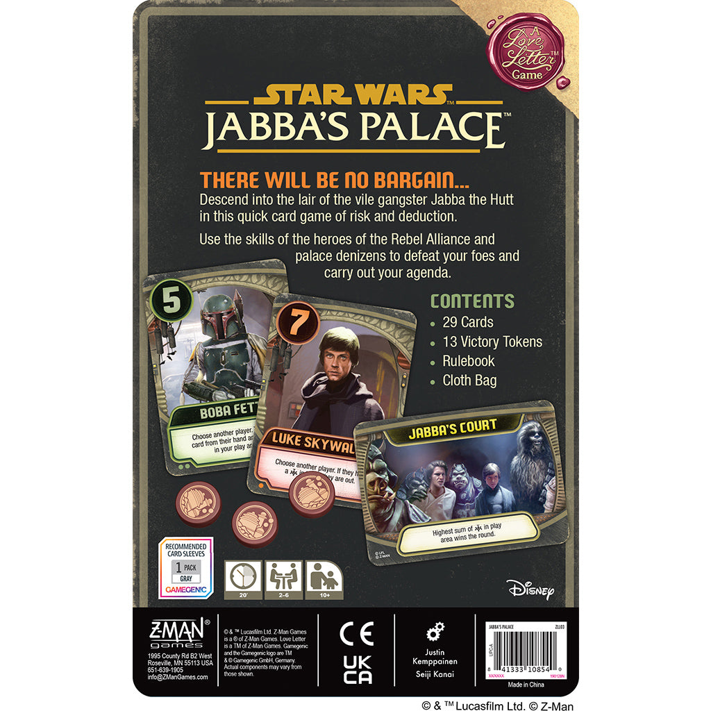 Jabba's Palace: A Love Letter Game | Game Grid - Logan