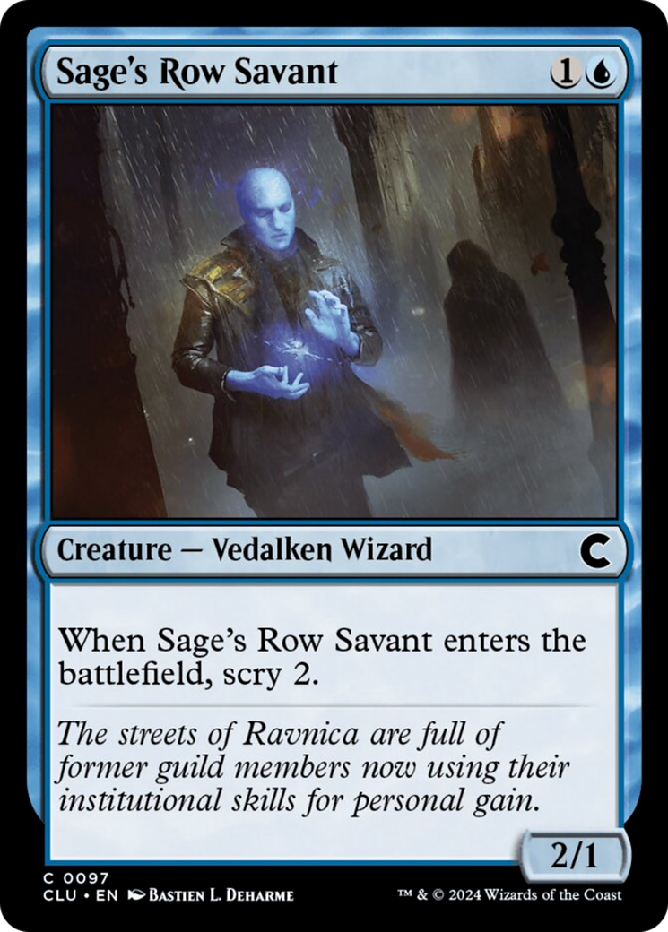 Sage's Row Savant [Ravnica: Clue Edition] | Game Grid - Logan