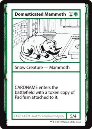 Domesticated Mammoth (2021 Edition) [Mystery Booster Playtest Cards] | Game Grid - Logan