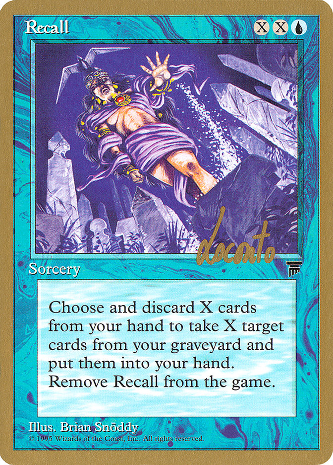 Recall (Michael Loconto) [Pro Tour Collector Set] | Game Grid - Logan