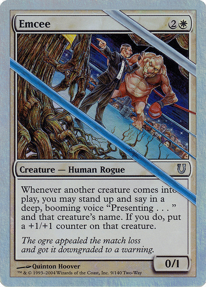 Emcee (Alternate Foil) [Unhinged] | Game Grid - Logan