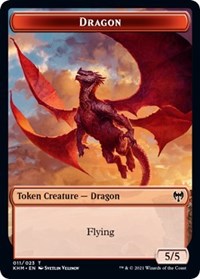 Dragon // Thopter Double-Sided Token [Kaldheim Commander Tokens] | Game Grid - Logan