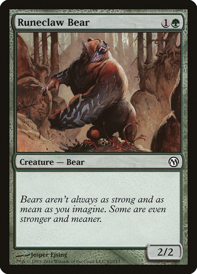 Runeclaw Bear [Duels of the Planeswalkers] | Game Grid - Logan