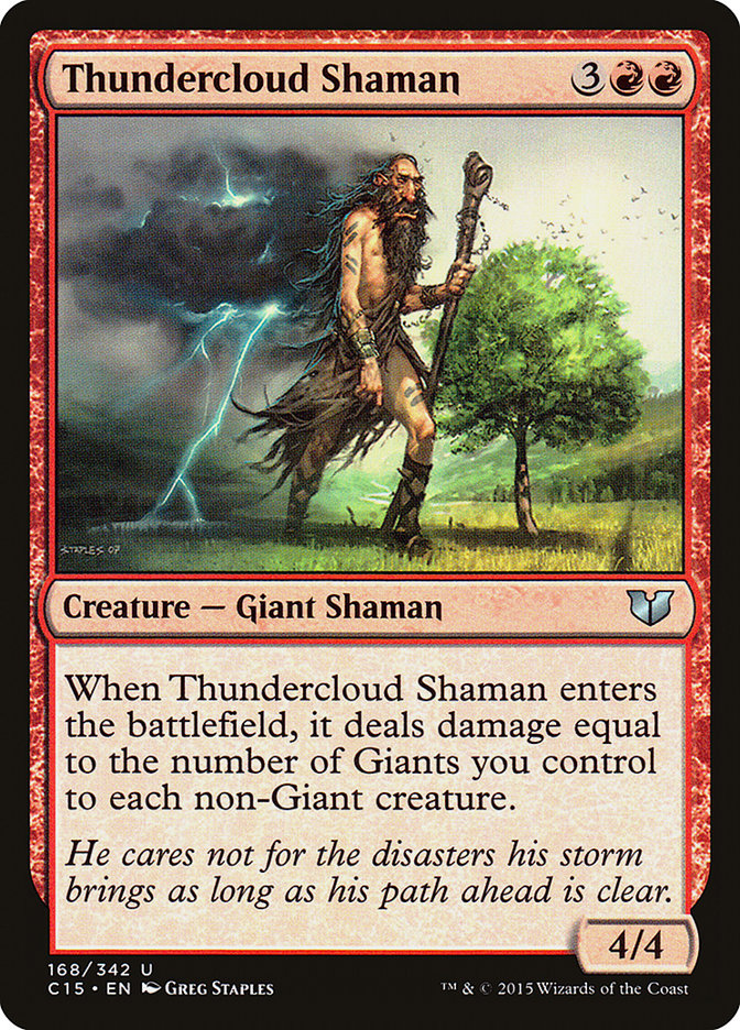 Thundercloud Shaman [Commander 2015] | Game Grid - Logan