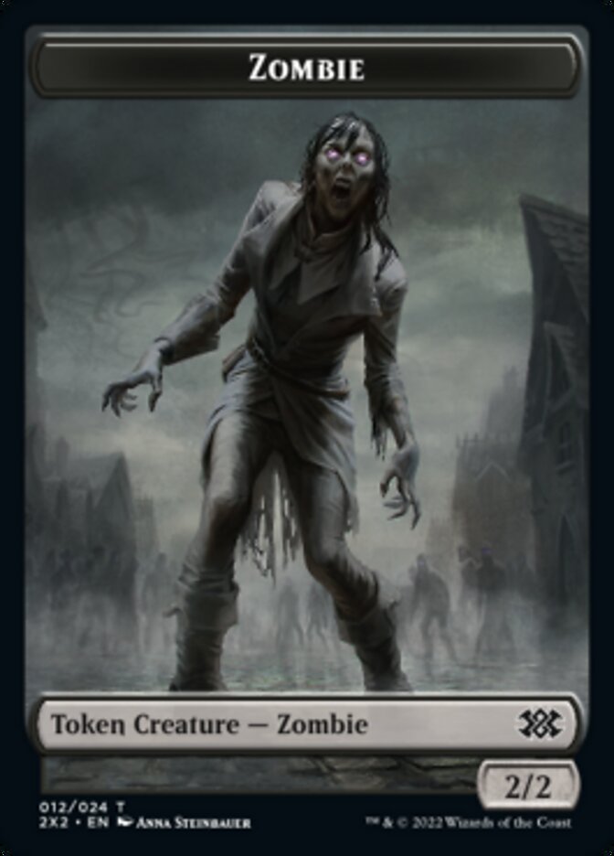 Zombie // Angel Double-Sided Token [Double Masters 2022 Tokens] | Game Grid - Logan