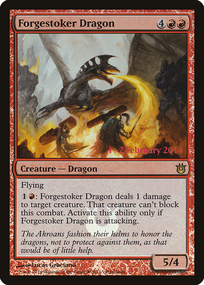 Forgestoker Dragon [Born of the Gods Prerelease Promos] | Game Grid - Logan