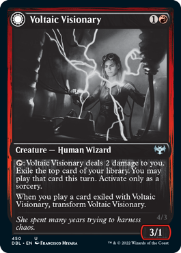 Voltaic Visionary // Volt-Charged Berserker [Innistrad: Double Feature] | Game Grid - Logan