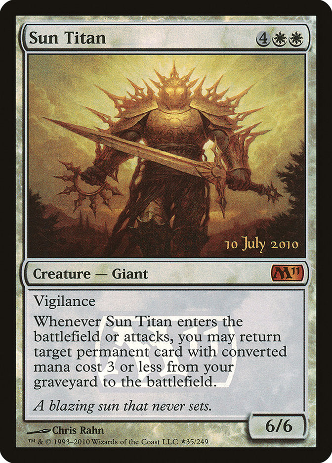 Sun Titan [Magic 2011 Prerelease Promos] | Game Grid - Logan