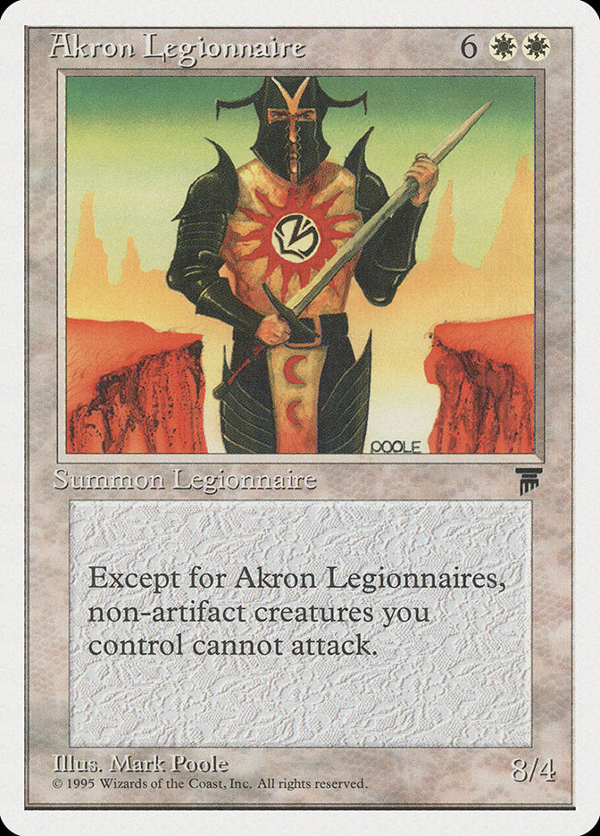Akron Legionnaire [Chronicles] | Game Grid - Logan