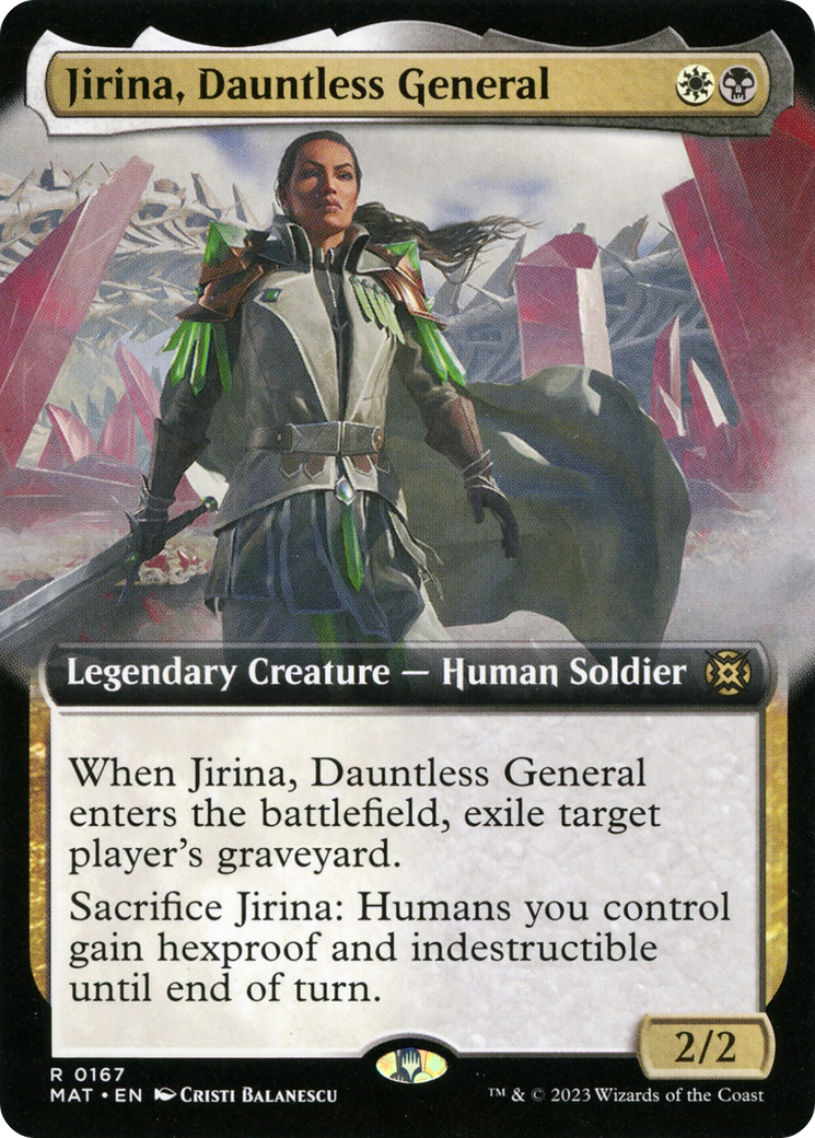 Jirina, Dauntless General (Extended Art) [March of the Machine: The Aftermath] | Game Grid - Logan