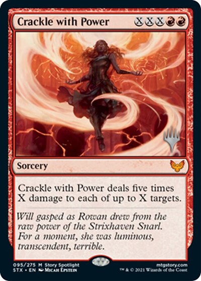 Crackle with Power (Promo Pack) [Strixhaven: School of Mages Promos] | Game Grid - Logan