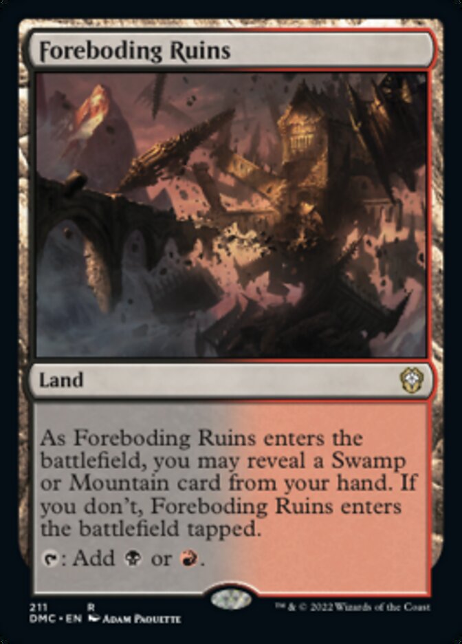 Foreboding Ruins [Dominaria United Commander] | Game Grid - Logan