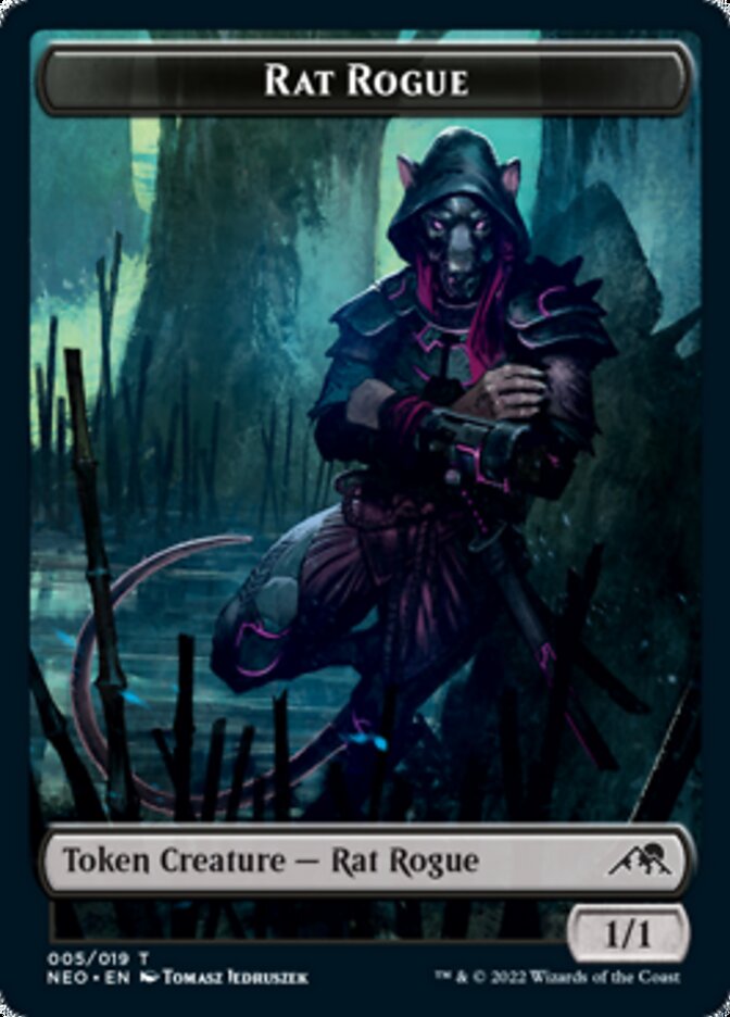 Rat Rogue Token [Kamigawa: Neon Dynasty Tokens] | Game Grid - Logan