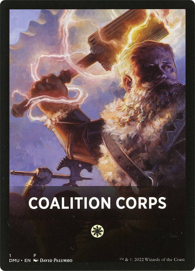 Coalition Corps Theme Card [Dominaria United Tokens] | Game Grid - Logan