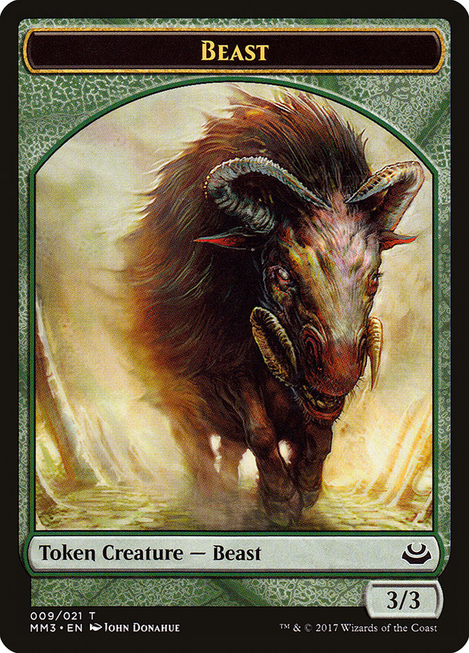 Beast Token (009/021) [Modern Masters 2017 Tokens] | Game Grid - Logan