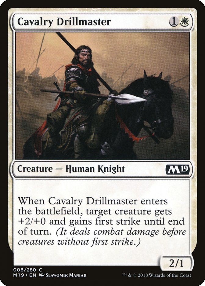 Cavalry Drillmaster [Core Set 2019] | Game Grid - Logan