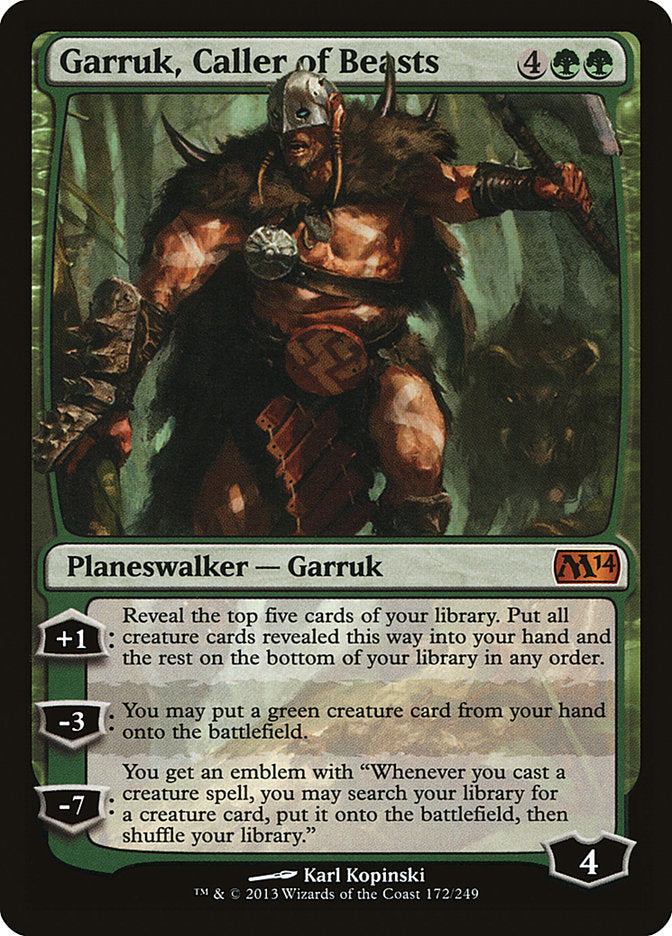 Garruk, Caller of Beasts [Magic 2014] | Game Grid - Logan