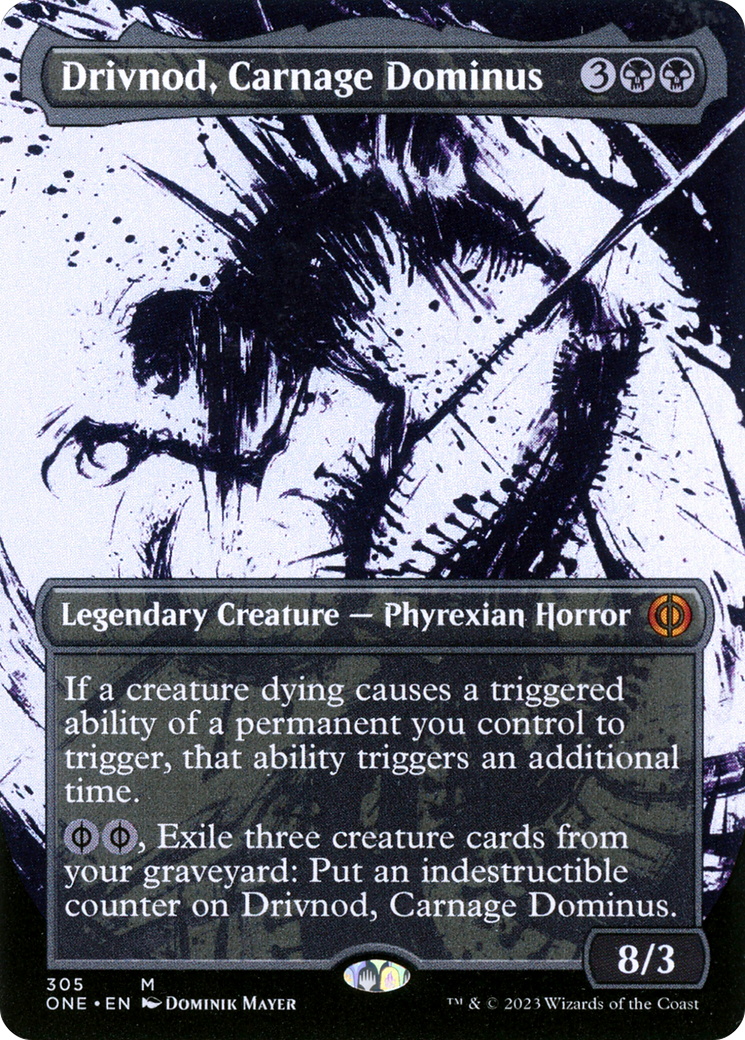 Drivnod, Carnage Dominus (Borderless Ichor) [Phyrexia: All Will Be One] | Game Grid - Logan