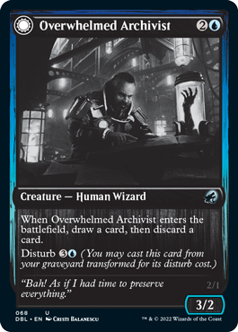 Overwhelmed Archivist // Archive Haunt [Innistrad: Double Feature] | Game Grid - Logan