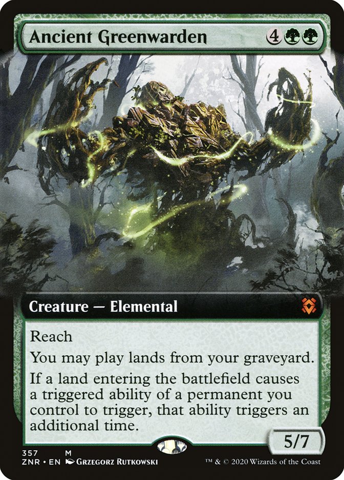 Ancient Greenwarden (Extended Art) [Zendikar Rising] | Game Grid - Logan