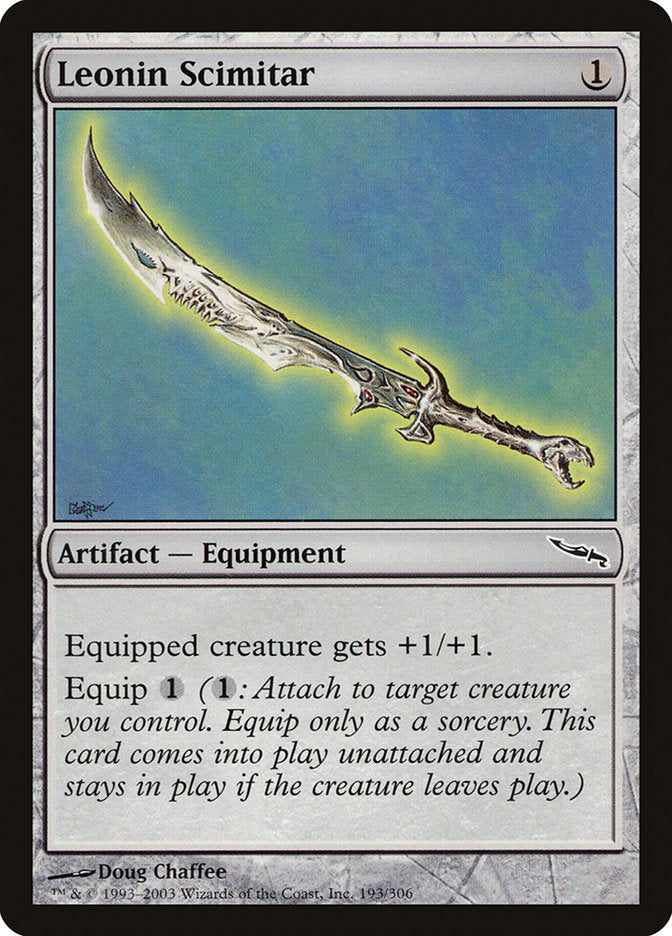 Leonin Scimitar [Mirrodin] | Game Grid - Logan