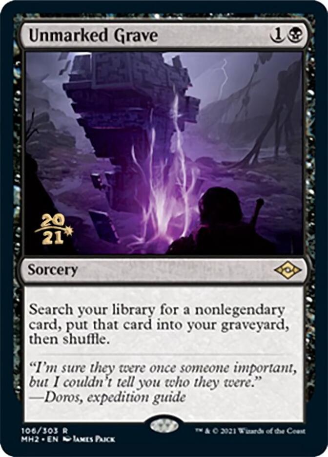 Unmarked Grave [Modern Horizons 2 Prerelease Promos] | Game Grid - Logan