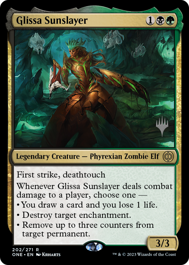 Glissa Sunslayer (Promo Pack) [Phyrexia: All Will Be One Promos] | Game Grid - Logan