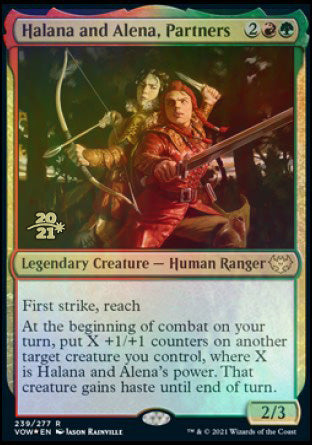 Halana and Alena, Partners [Innistrad: Crimson Vow Prerelease Promos] | Game Grid - Logan