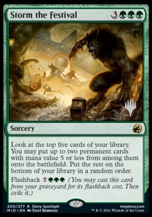 Storm the Festival (Promo Pack) [Innistrad: Midnight Hunt Promos] | Game Grid - Logan