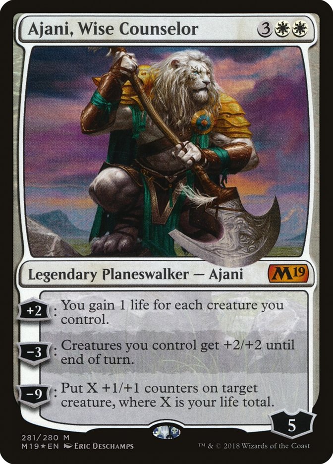 Ajani, Wise Counselor [Core Set 2019] | Game Grid - Logan