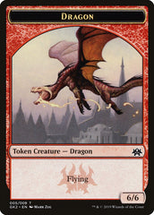 Dragon // Goblin Double-Sided Token [Ravnica Allegiance Guild Kit Tokens] | Game Grid - Logan