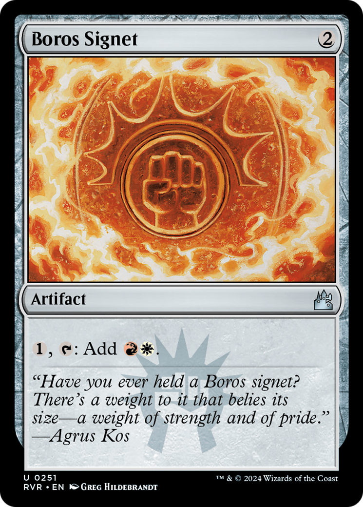 Boros Signet [Ravnica Remastered] | Game Grid - Logan