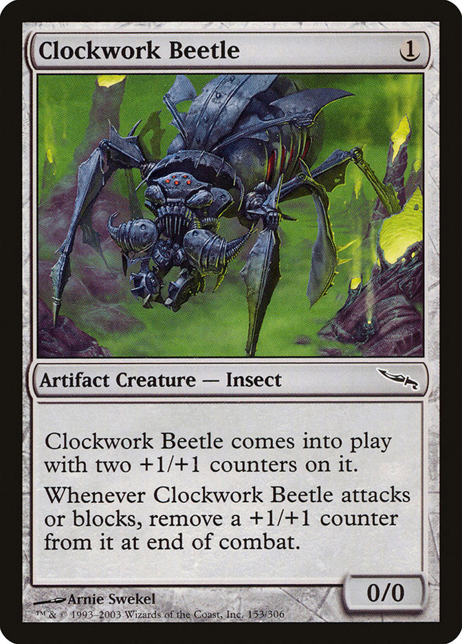 Clockwork Beetle [Mirrodin] | Game Grid - Logan