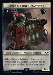 Soldier (002) // Space Marine Devastator Double-Sided Token [Warhammer 40,000 Tokens] | Game Grid - Logan