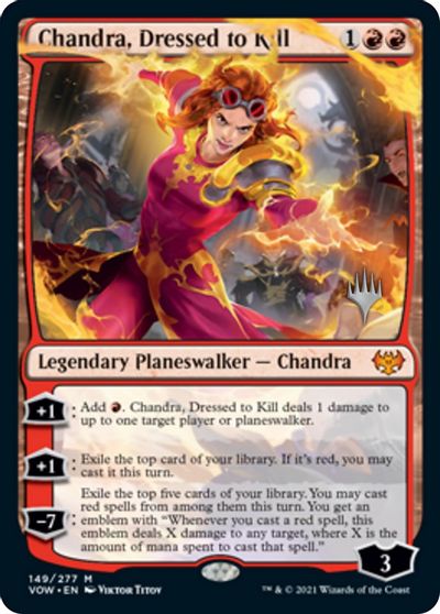 Chandra, Dressed to Kill (Promo Pack) [Innistrad: Crimson Vow Promos] | Game Grid - Logan