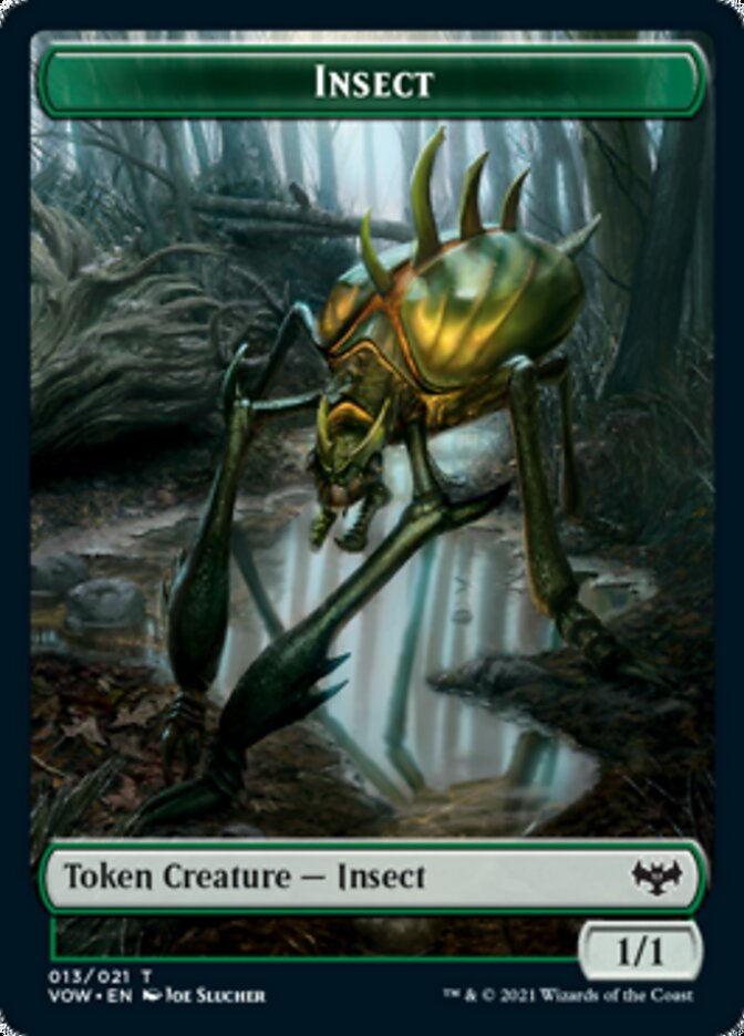 Insect // Spirit Cleric Double-Sided Token [Innistrad: Crimson Vow Tokens] | Game Grid - Logan