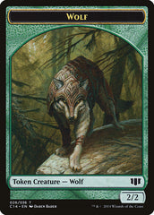 Treefolk // Wolf Double-Sided Token [Commander 2014 Tokens] | Game Grid - Logan
