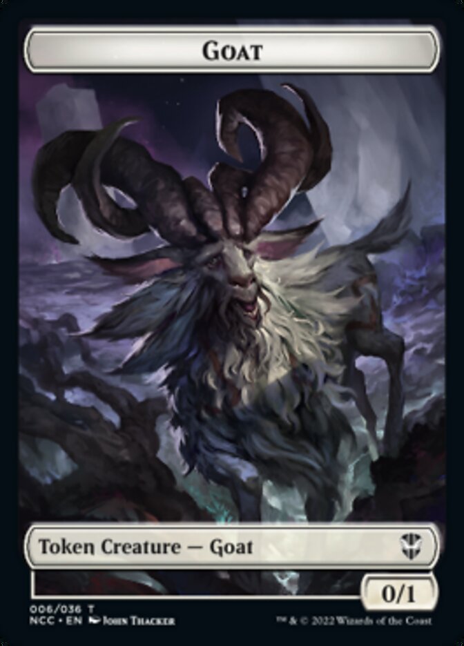 Zombie // Goat Double-Sided Token [Streets of New Capenna Commander Tokens] | Game Grid - Logan