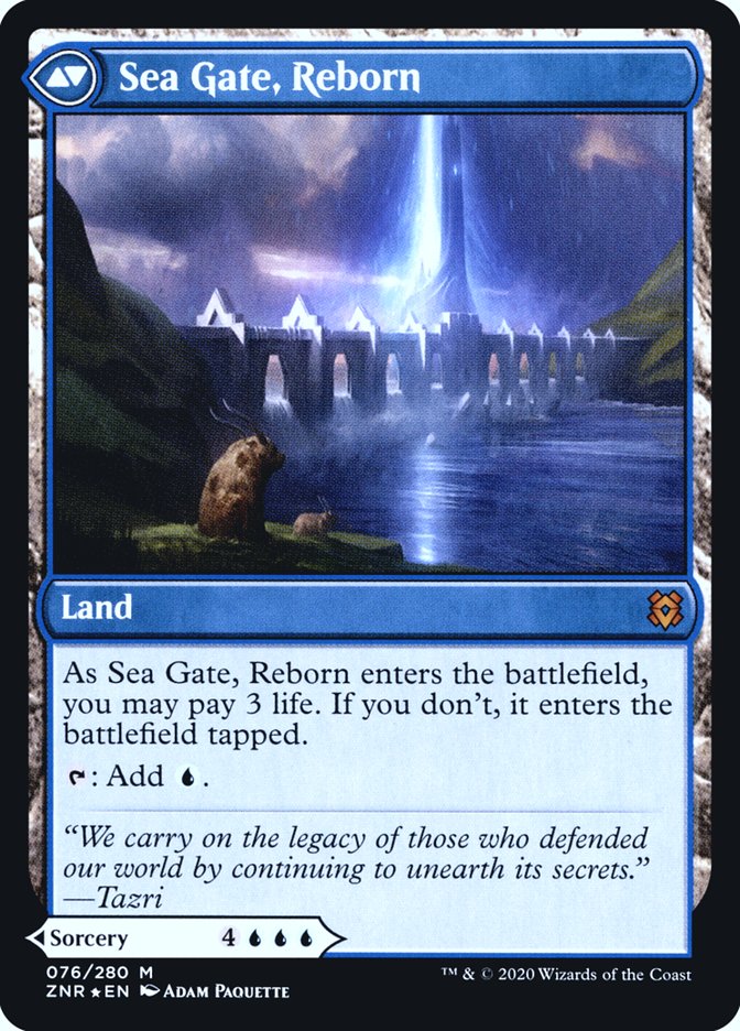 Sea Gate Restoration // Sea Gate, Reborn [Zendikar Rising Prerelease Promos] | Game Grid - Logan