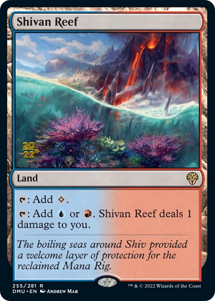 Shivan Reef [Dominaria United Prerelease Promos] | Game Grid - Logan